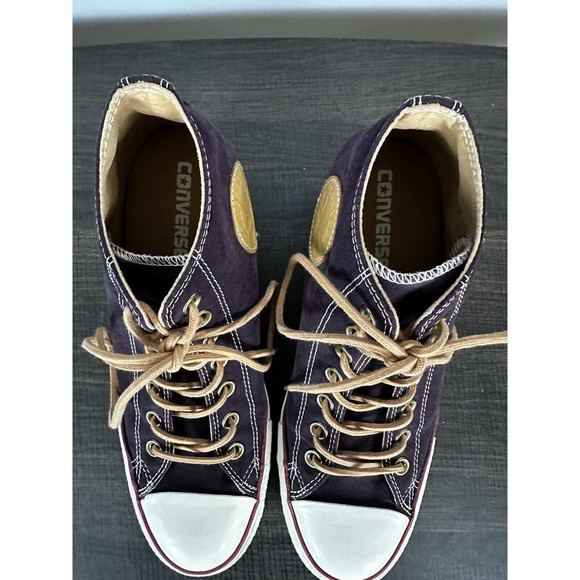 Converse Women's Size 10 Chuck‎ Taylor All Star Lux Hi High Hidden Heel Purple - Picture 5 of 10